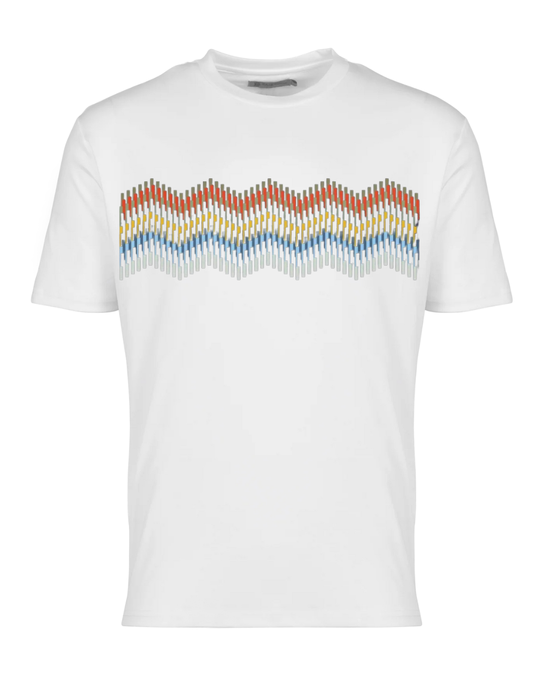 Moda Bandidos Line Zig Bar T-Shirt - White